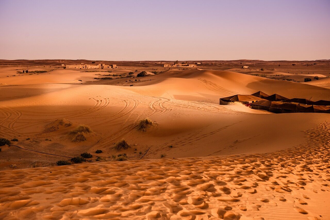 desert, nature, morocco, sand dune, dry, landscape
